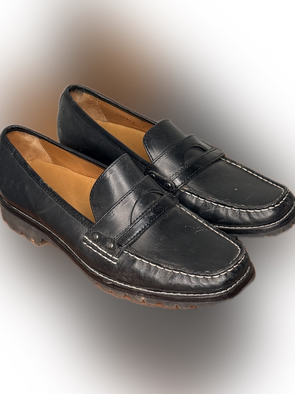 Cole Haan Black Leather Loafers